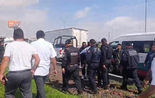 Detienen a cinco choferes por enfrentar a la policía en Ecatepec
