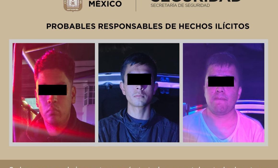 Detienen con apoyo de cámaras a presuntos asaltantes en Chimalhuacán