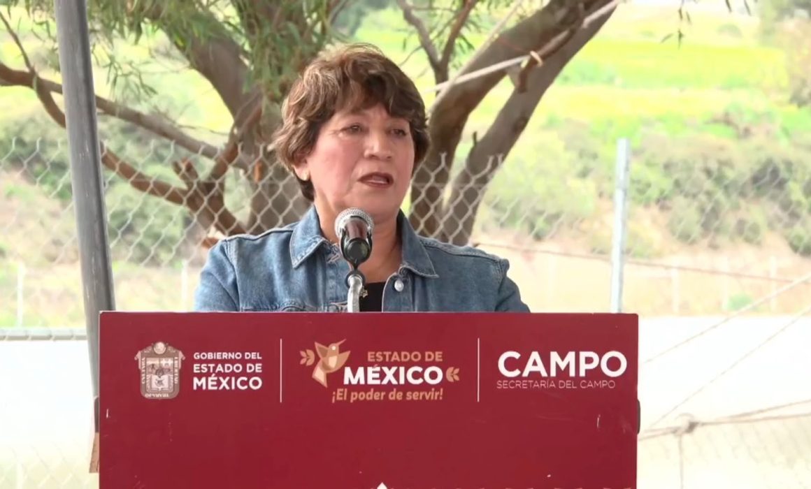 Entrega Delfina Gómez obra para fortalecer el campo de Texcoco