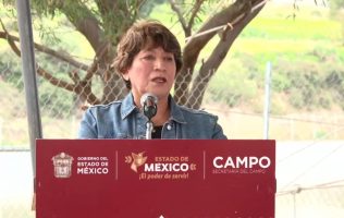 Entrega Delfina Gómez obra para fortalecer el campo de Texcoco
