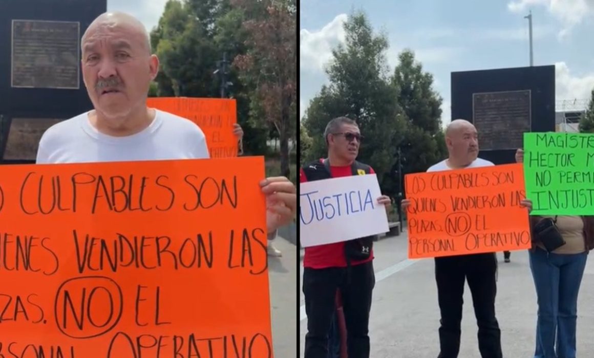Exigen juicio justo para detenidos por presunta venta de plazas en SECTI
