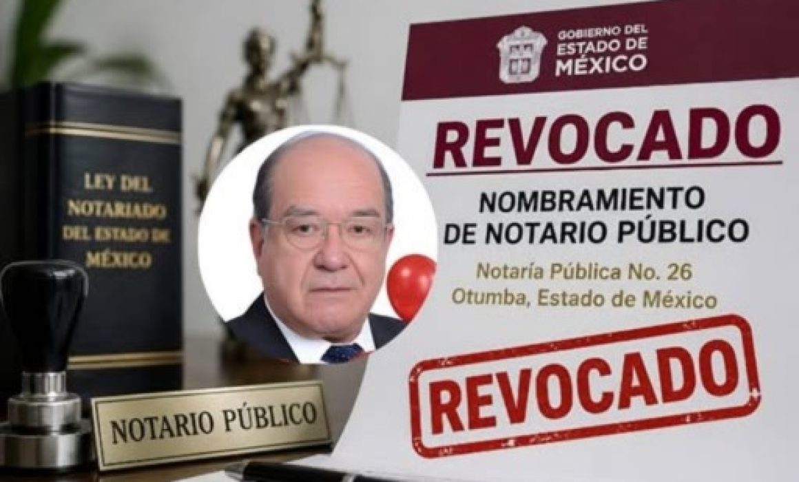 Destituye Delfina Gómez a notario de Otumba por irregularidades