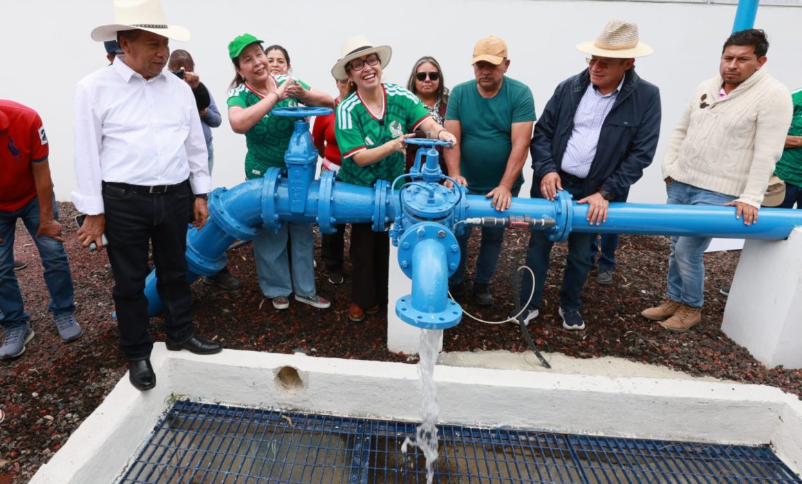 Inauguran nuevo pozo para ampliar abasto de agua en Ecatepec