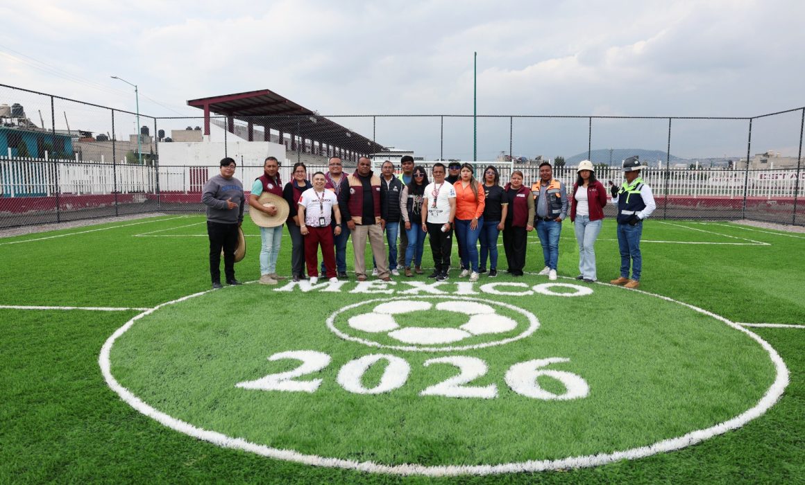 Inicia en Chimalhuacán el Mundial Social con nueva cancha de futbol 5