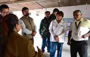 Interviene Delfina Gómez en escuela dañada de Valle de Chalco