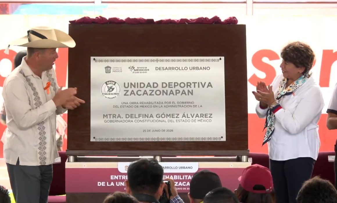 Lleva Delfina Gómez apoyos y nueva infraestructura a Zacazonapan