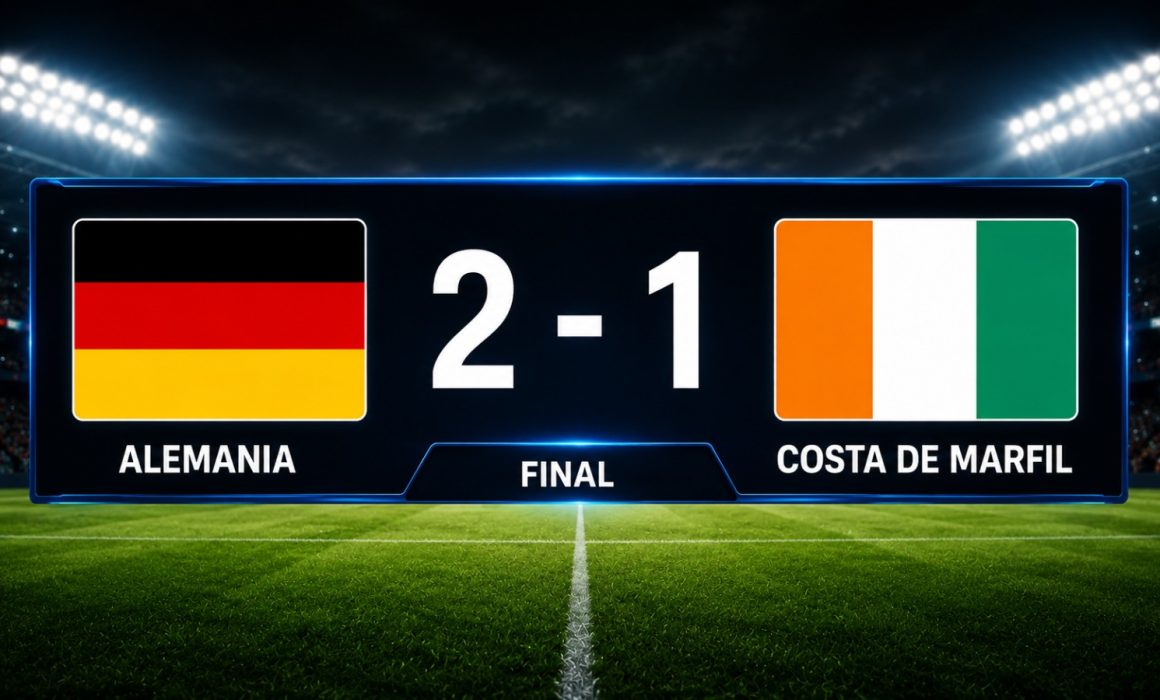 Logra Alemania agónico triunfo ante Costa de Marfil en la Copa del Mundo