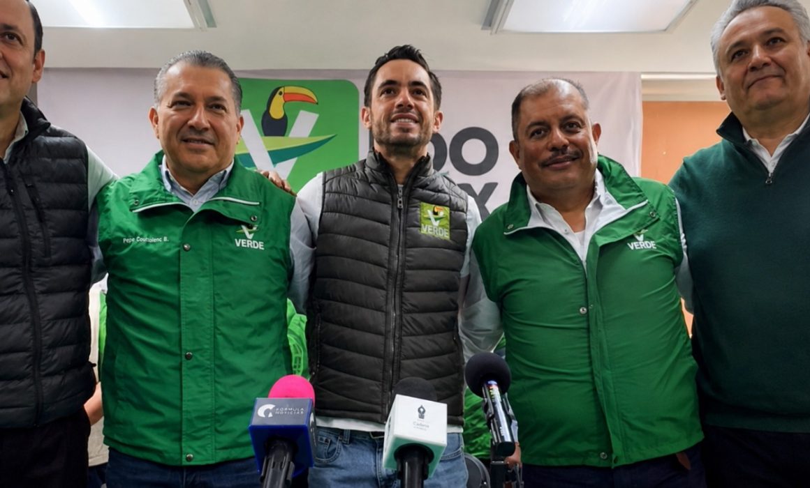 Marca Pepe Couttolenc la pauta electoral del Verde con nuevos fichajes