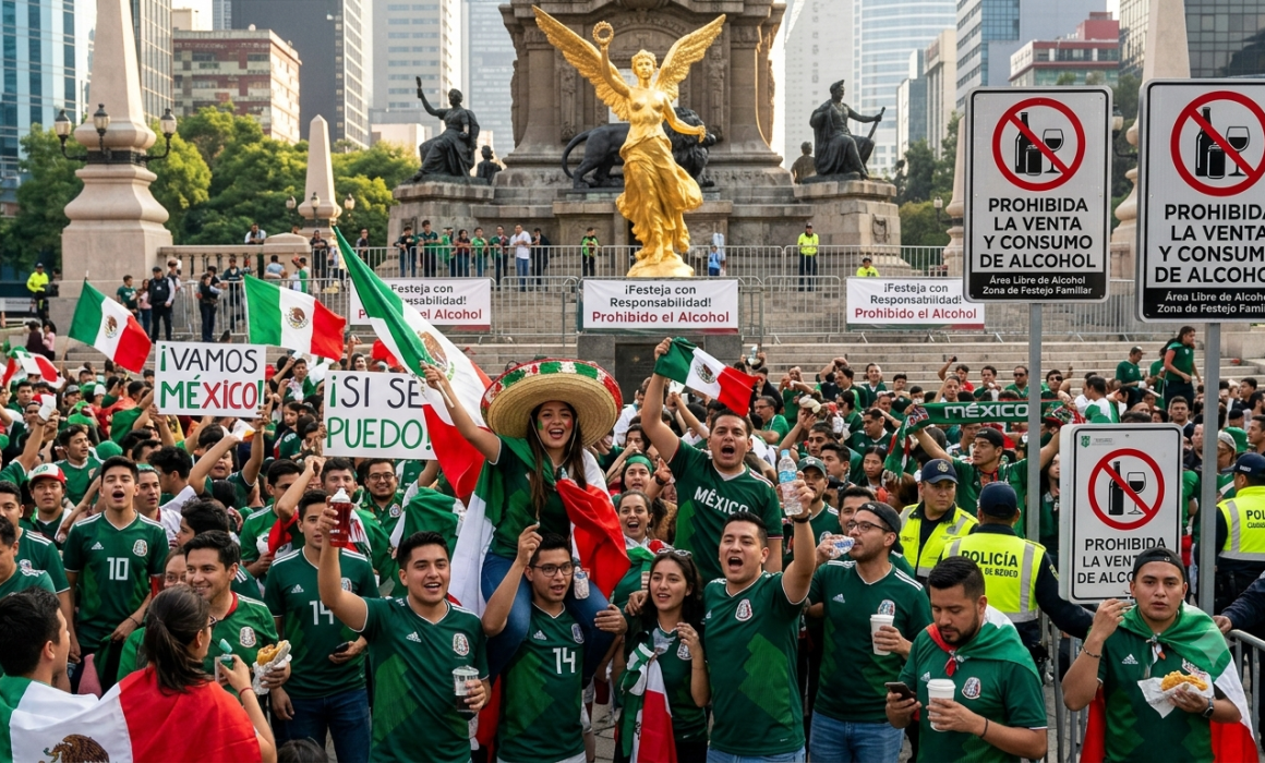 México vs Chequia, sin venta de alcohol en 5 colonias céntricas de CDMX