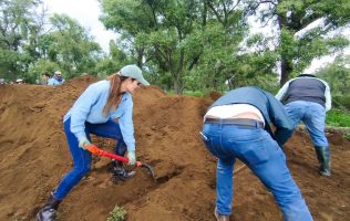 Previenen inundaciones en Tianguistenco con muros de contención