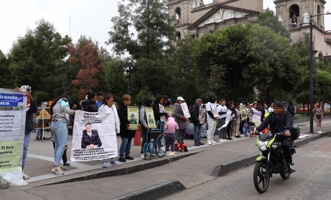 Protestan en Toluca por caso Tomás Martínez a un día del Mundial
