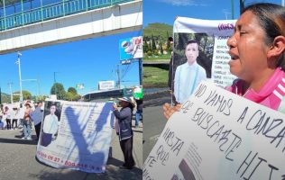 Protestan en Toluca por joven desaparecido; señalan a la FGJEM
