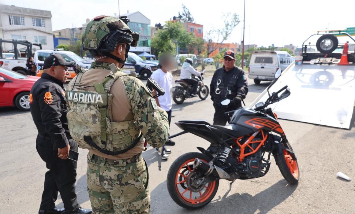 Refuerzan seguridad con operativo Moto Segura en Ecatepec