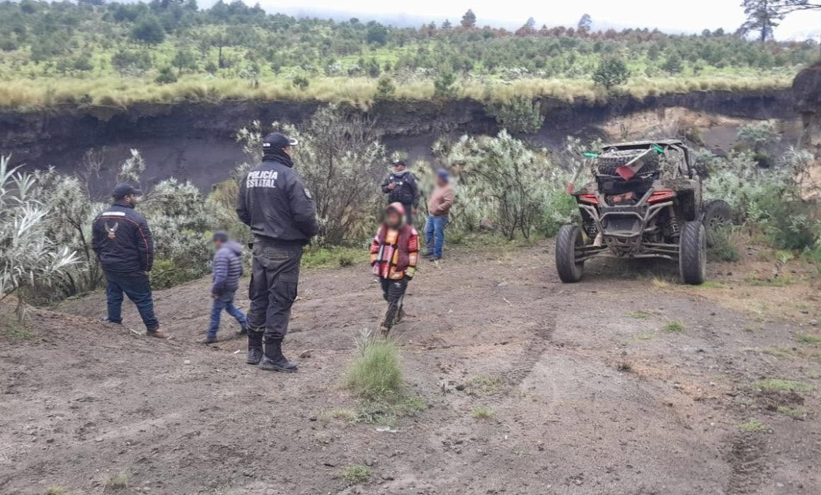 Rescatan a menor de edad extraviado en el Nevado de Toluca