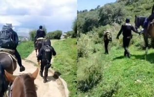 Rescatan a senderista lesionado en la Sierra de Guadalupe