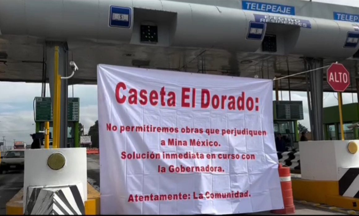 Toman la caseta El Dorado; exigen cambiar proyecto de ampliación