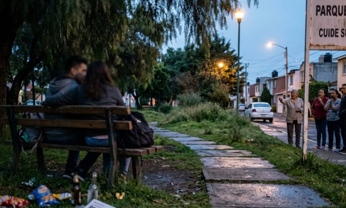 Usan toluqueños parques como moteles improvisados; vecinos denuncian