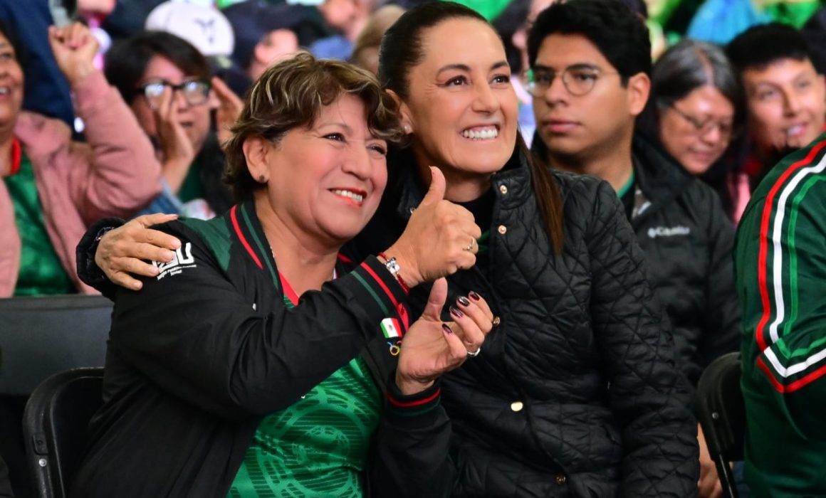 Alientan Claudia Sheinbaum y Delfina al Tri desde Neza