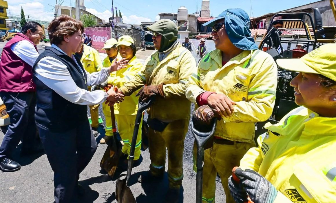 Alista Delfina Gómez entrega de rehabilitación de la vía Toluca-Tenango