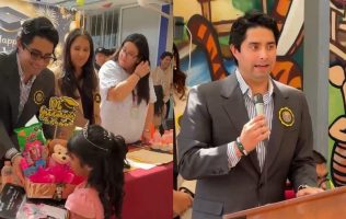 Apadrina Luis Miranda a un preescolar y un CAM en su graduación