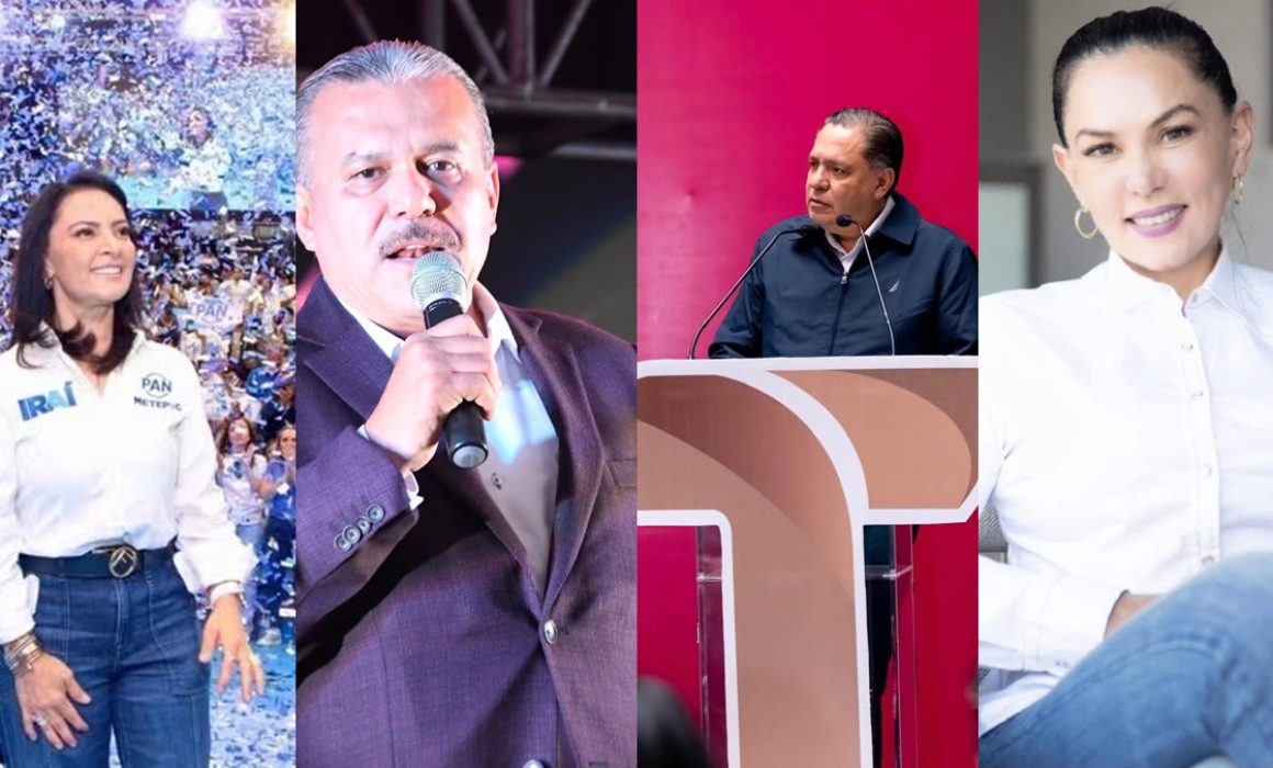Así llegan los partidos a la carrera electoral por Toluca y Metepec