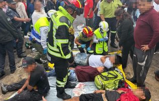 Cae rayo en plena fiesta religiosa de Toluca; deja a 7 lesionados