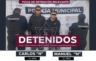 Caen dos presuntos asaltantes tras operativo en Chimalhuacán