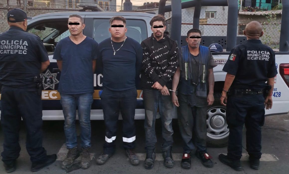 Desarticulan banda dedicada al robo de cable telefónico en Ecatepec