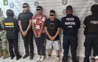 Detiene SSEM a policía activo y sus cómplices asaltando en La Paz