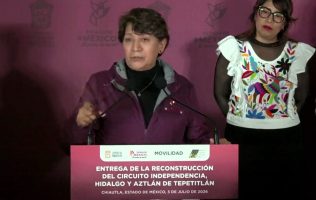 Entrega Delfina Gómez calles renovadas en Chiautla