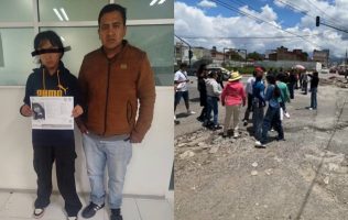 Frenan protesta por joven desaparecida en Almoloya; se hallada con vida