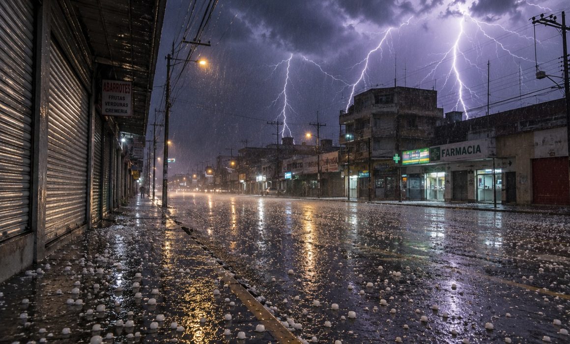 Golpean tormentas eléctricas y granizo al Edomex este jueves 2 de julio