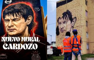 Honran con mural al exjugador de Toluca Saturnino Cardozo en Metepec