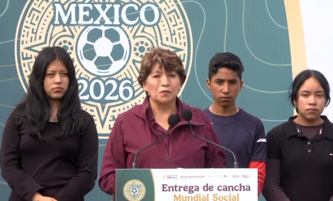 Inaugura Delfina Gómez canchas del Mundial Social 2026 en Texcoco