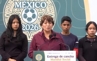 Inaugura Delfina Gómez canchas del Mundial Social 2026 en Texcoco
