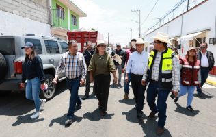 Modernizan el centro de Chiconautla con rehabilitación urbana