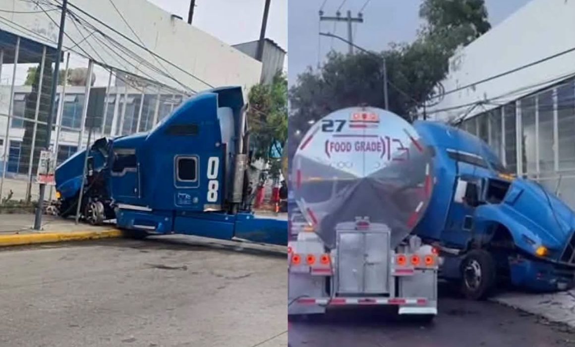 Provoca severo congestionamiento tráiler en López Portillo, Ecatepec