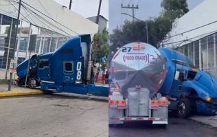 Provoca severo congestionamiento tráiler en López Portillo, Ecatepec