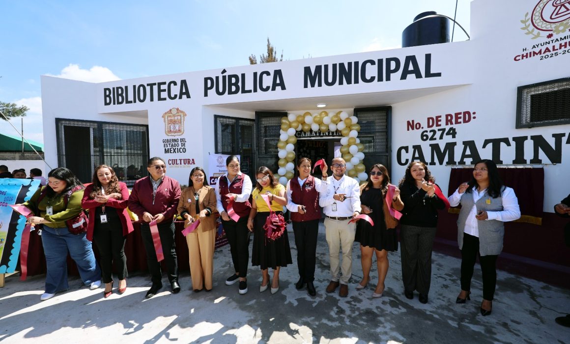 Reactiva Chimalhuacán biblioteca Camatintin para fortalecer la lectura