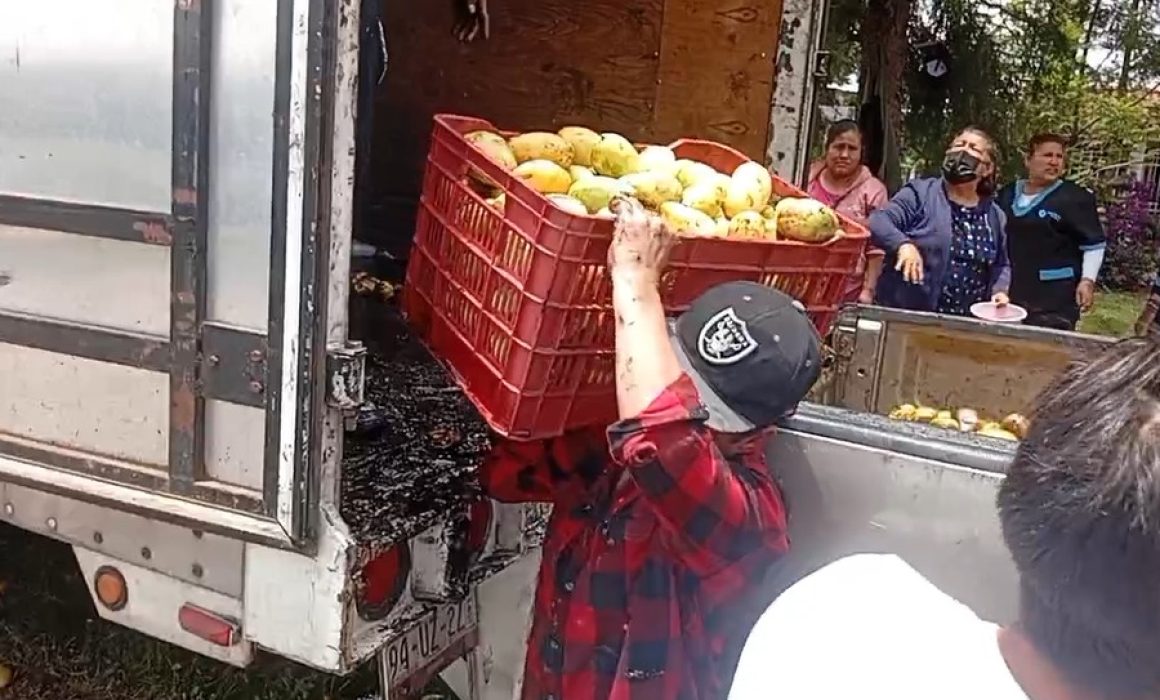 Rechaza Jumex mango tabasqueño y productor lo regala en Edomex