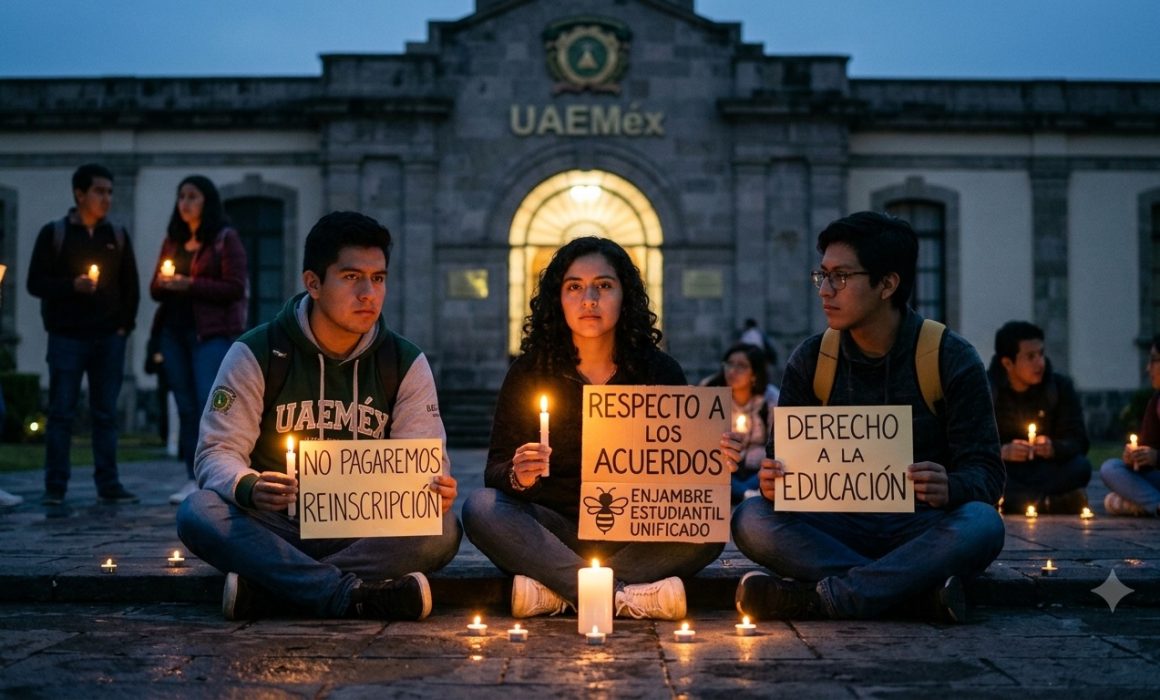 Rechazan estudiantes pagar reinscripción hasta que UAEMéx cumpla