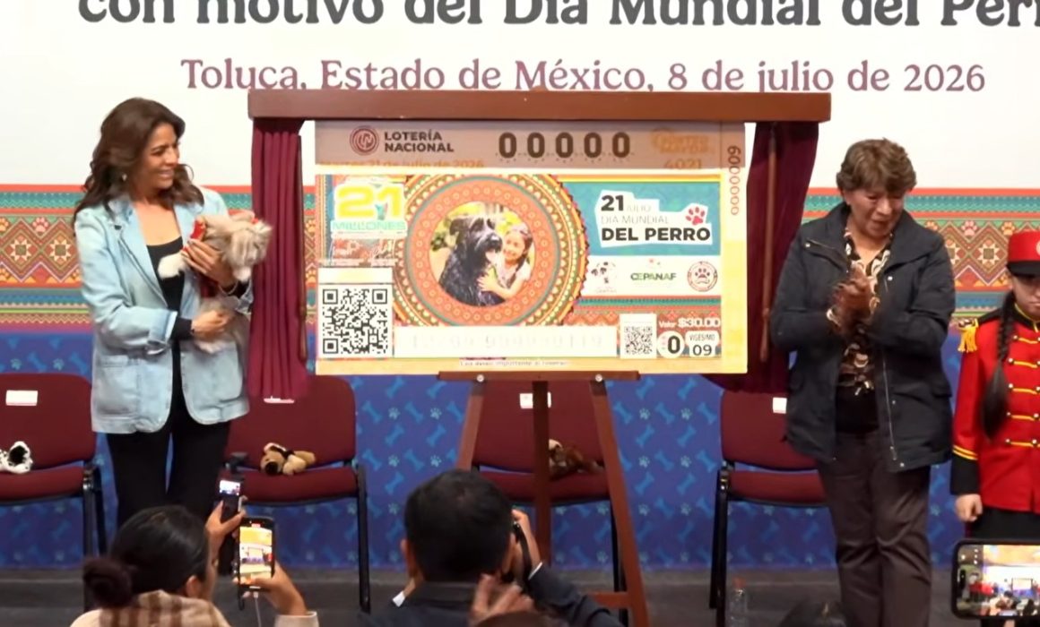 Reconoce Lotería Nacional a Delfina Gómez por bienestar animal