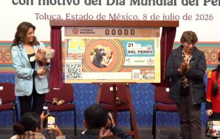 Reconoce Lotería Nacional a Delfina Gómez por bienestar animal