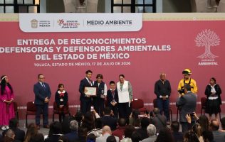 Reconocen en el Edomex a defensores ambientales en 18 categorías