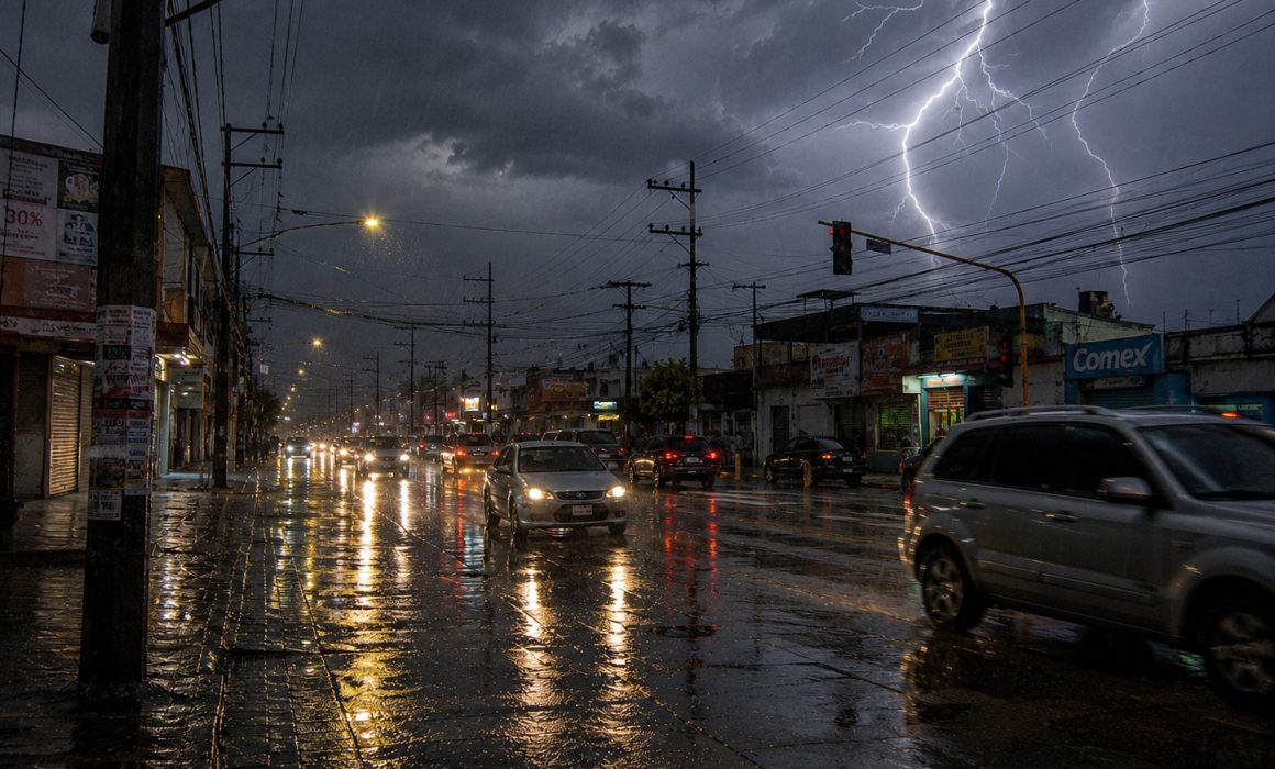 Se desatan tormentas eléctricas en Edomex por onda tropical hoy