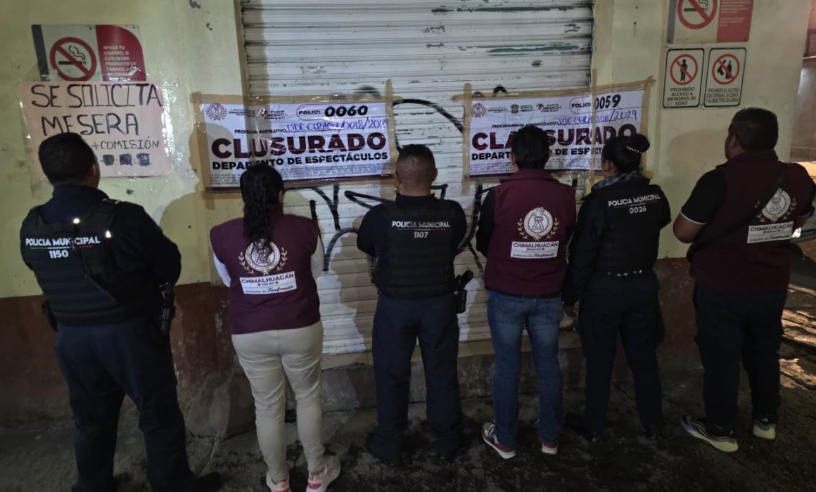 Suspenden 4 establecimientos por vender alcohol a menores en Chimalhuacán