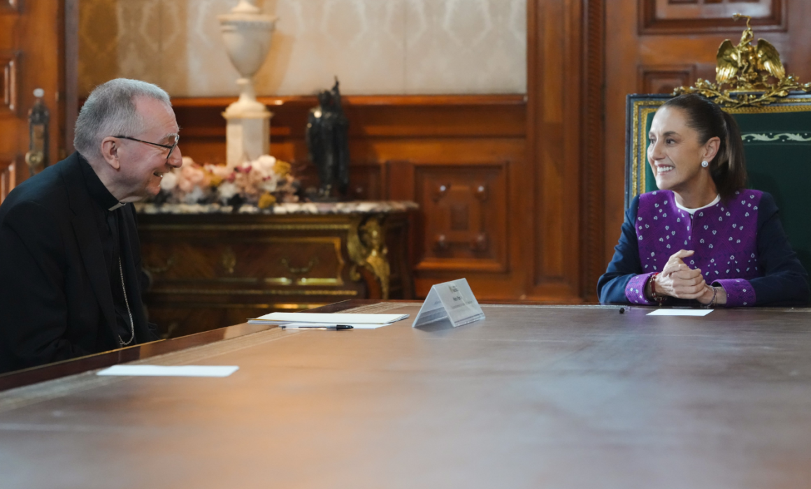 Abordan Sheinbaum y Pietro Parolin uso responsable de la IA
