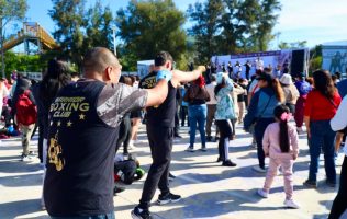 Activa Tlalnepantla a familias con clase nacional de boxeo
