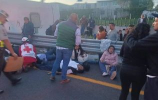 Actualizan reporte médico de lesionados tras choque en la México-Pachuca