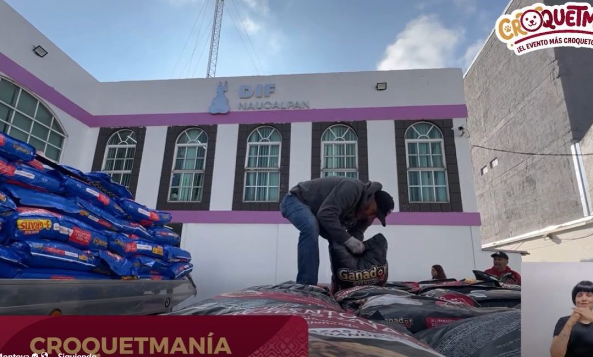 Apoya Naucalpan al Edomex con 9 toneladas de alimento para mascotas